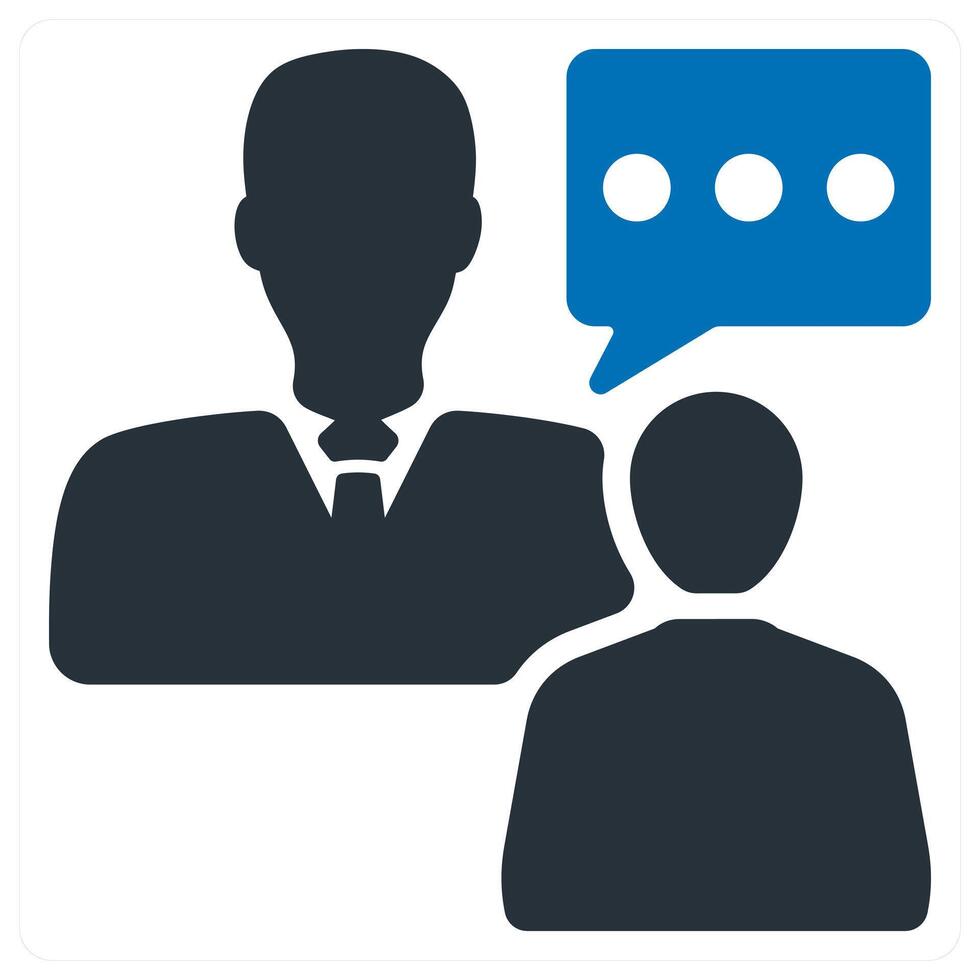 Business Talk and communication icon concept vector