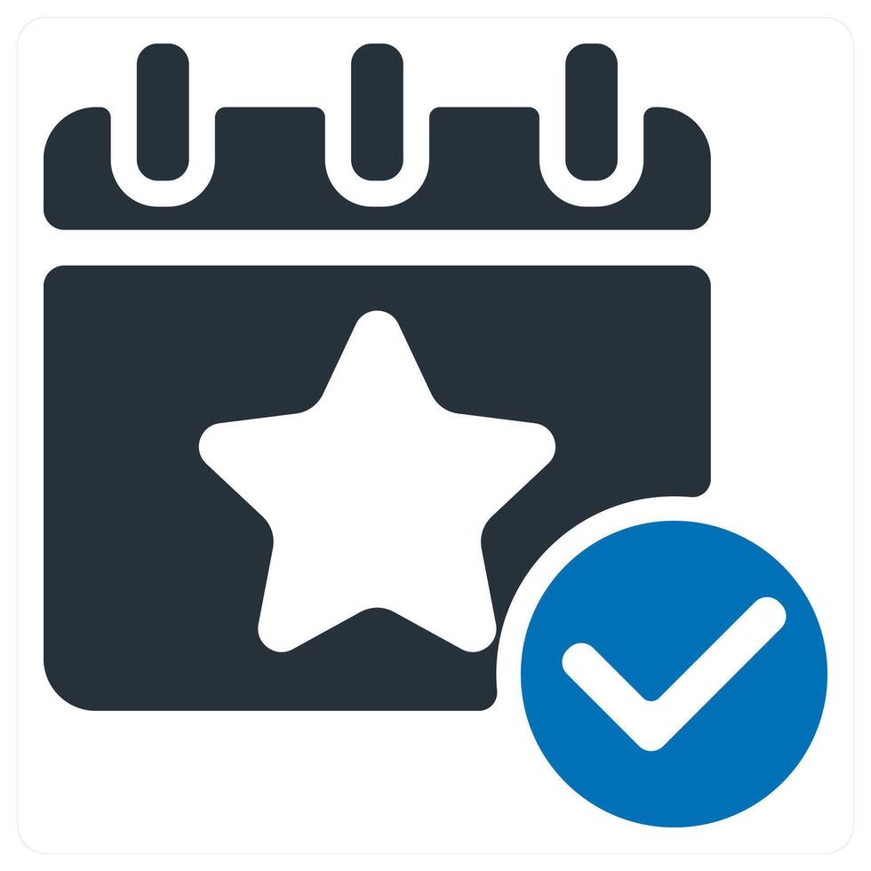 Event Plan and agenda icon concept vector