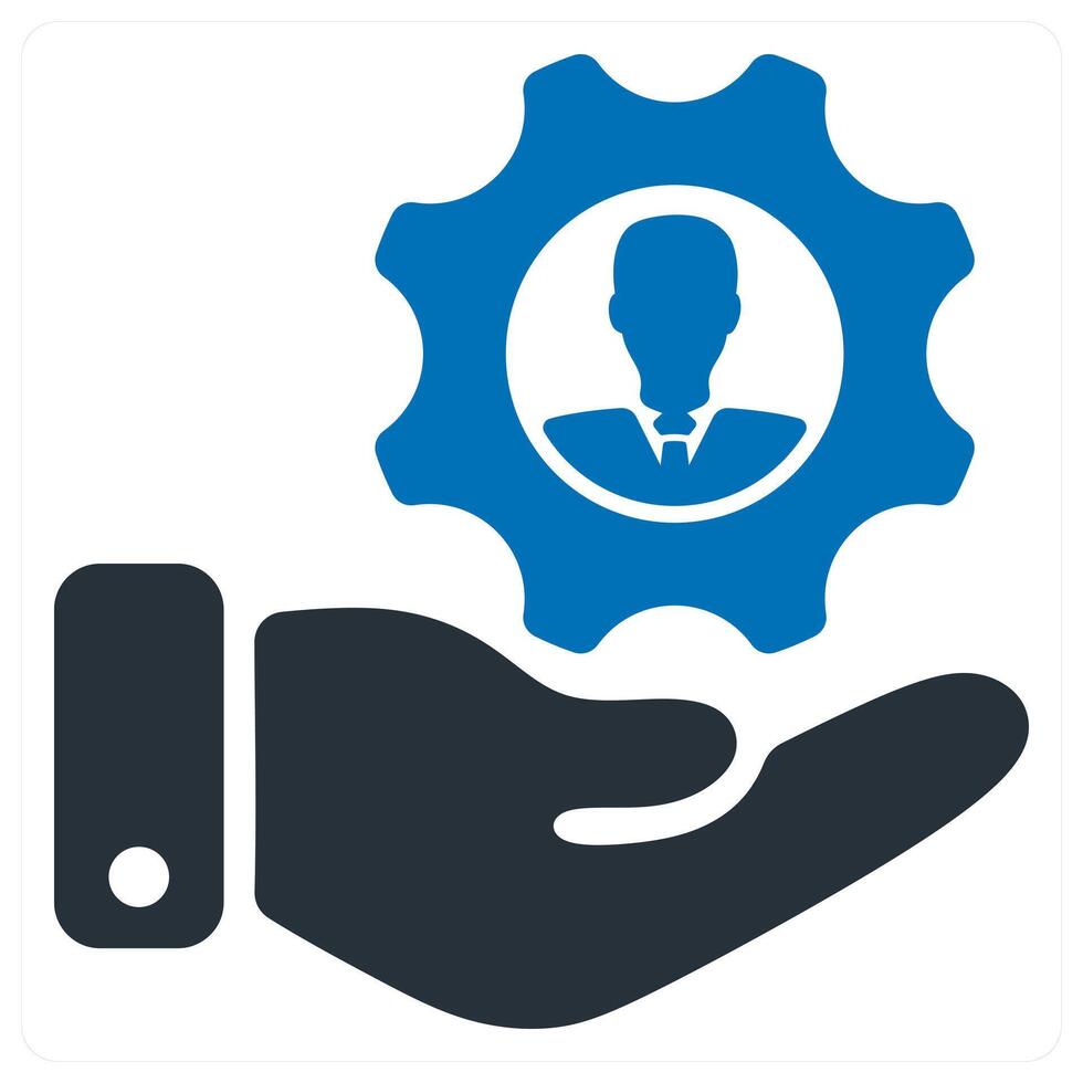 Human Resource Management icon concept vector