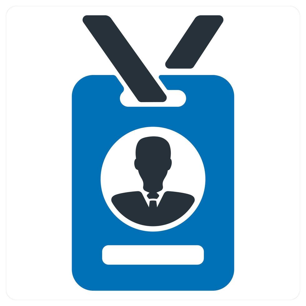 Employee Identity Card icon concept vector