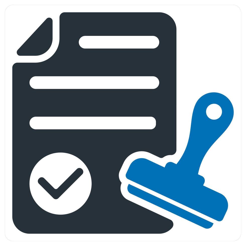 Approval and consent icon concept vector