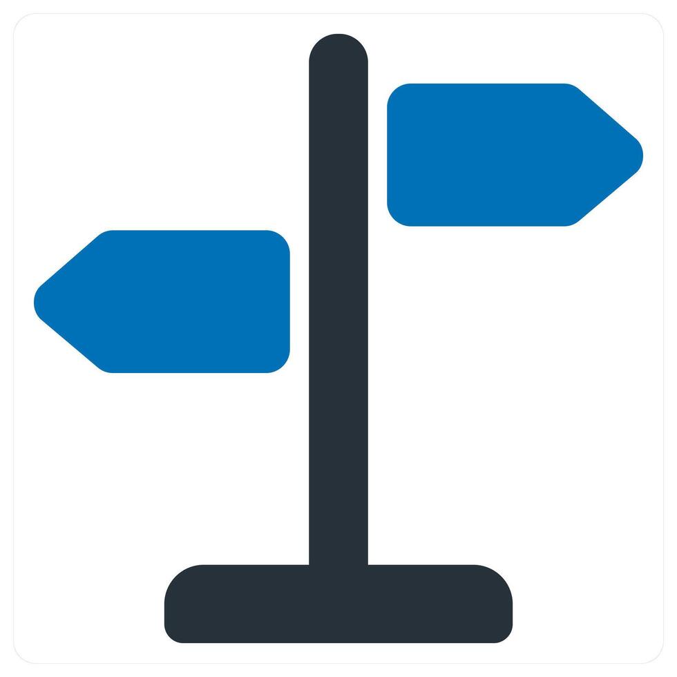 Direction Sign and pointer icon concept vector