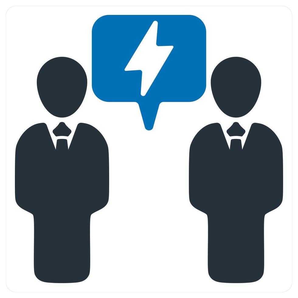 Negotiation and agreement icon concept vector