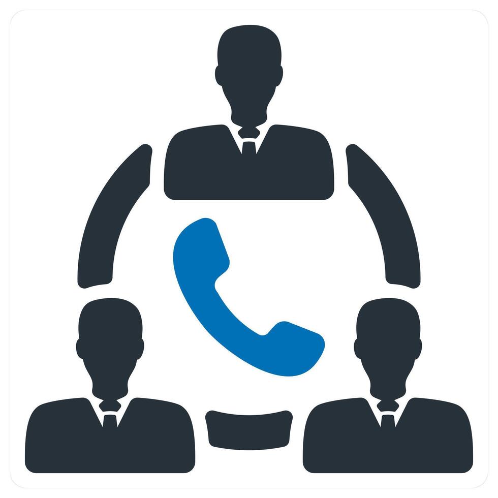 Team Communication and collaboration icon concept vector
