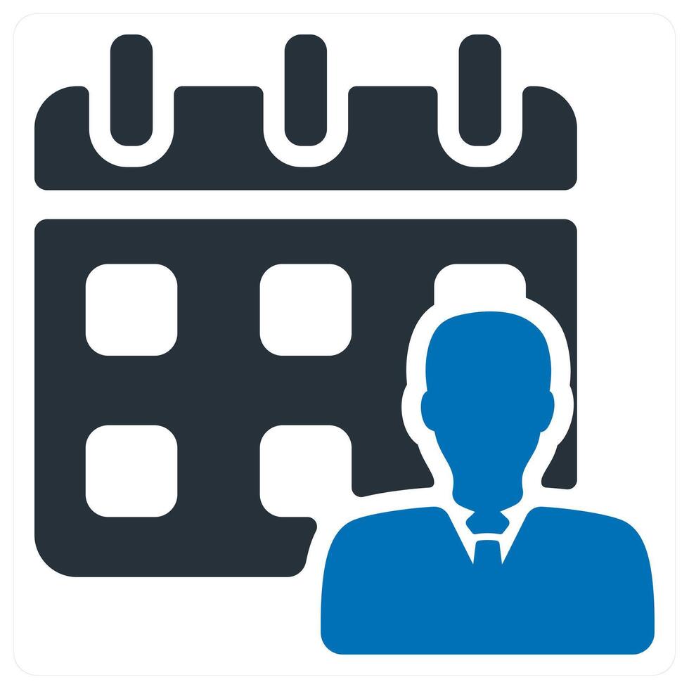 Working Schedule and agenda icon concept vector