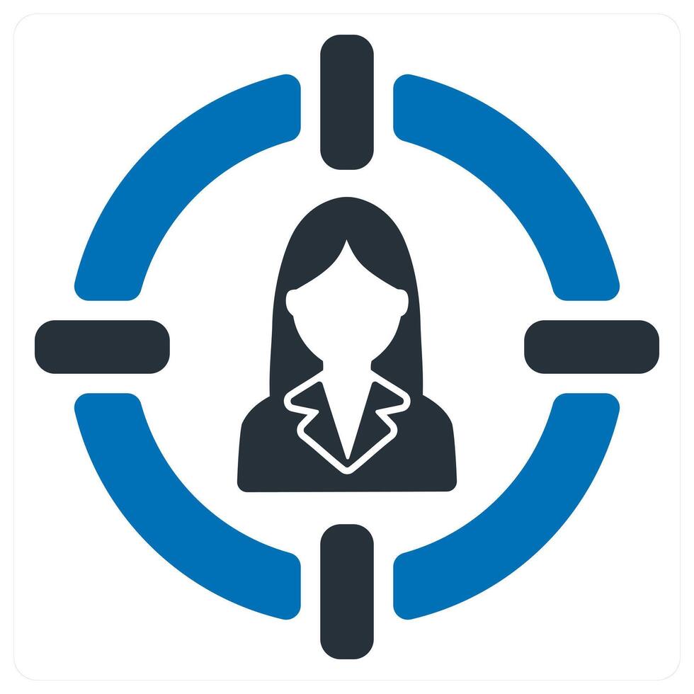 Target Customer and consumer icon concept vector