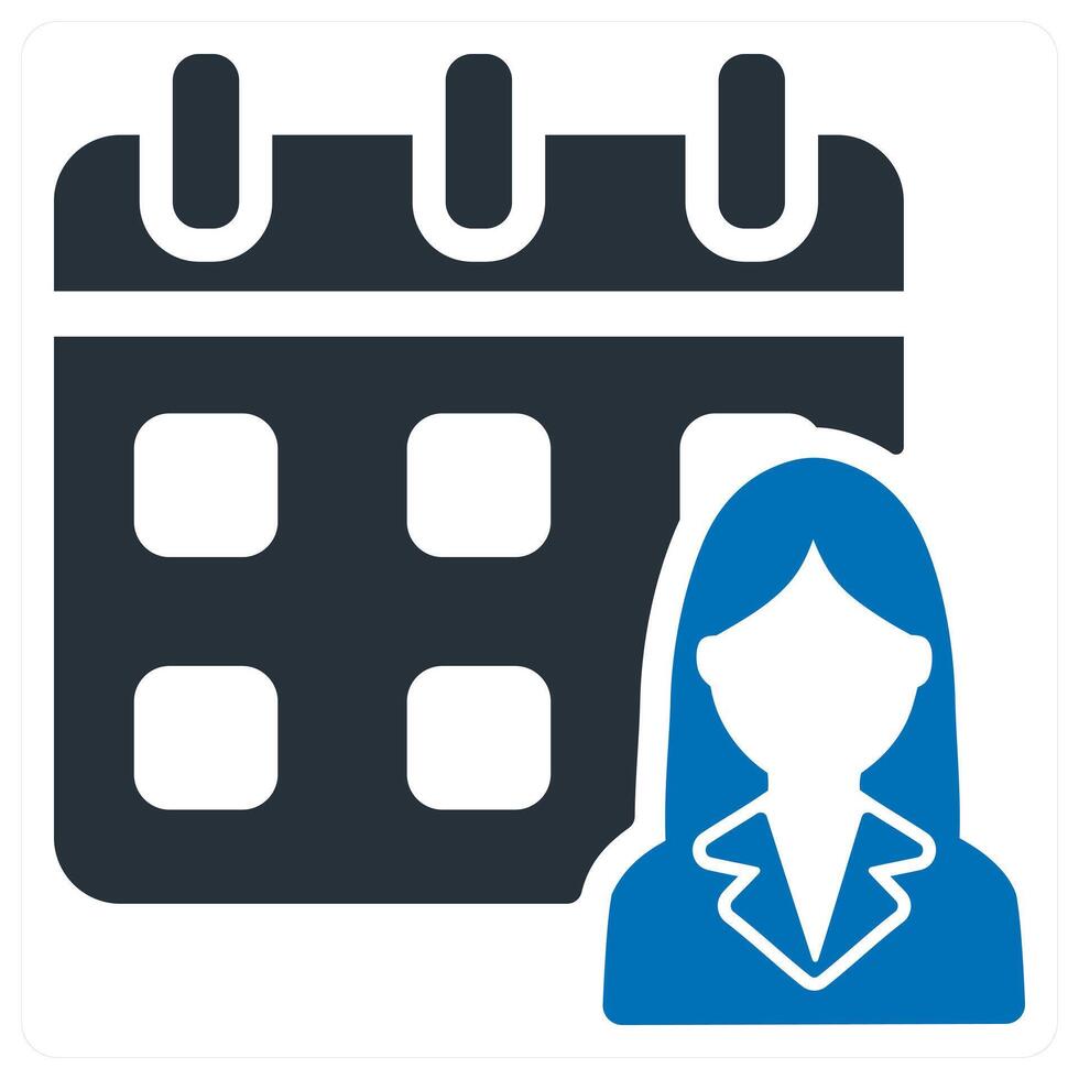 Working Schedule and agenda icon concept vector