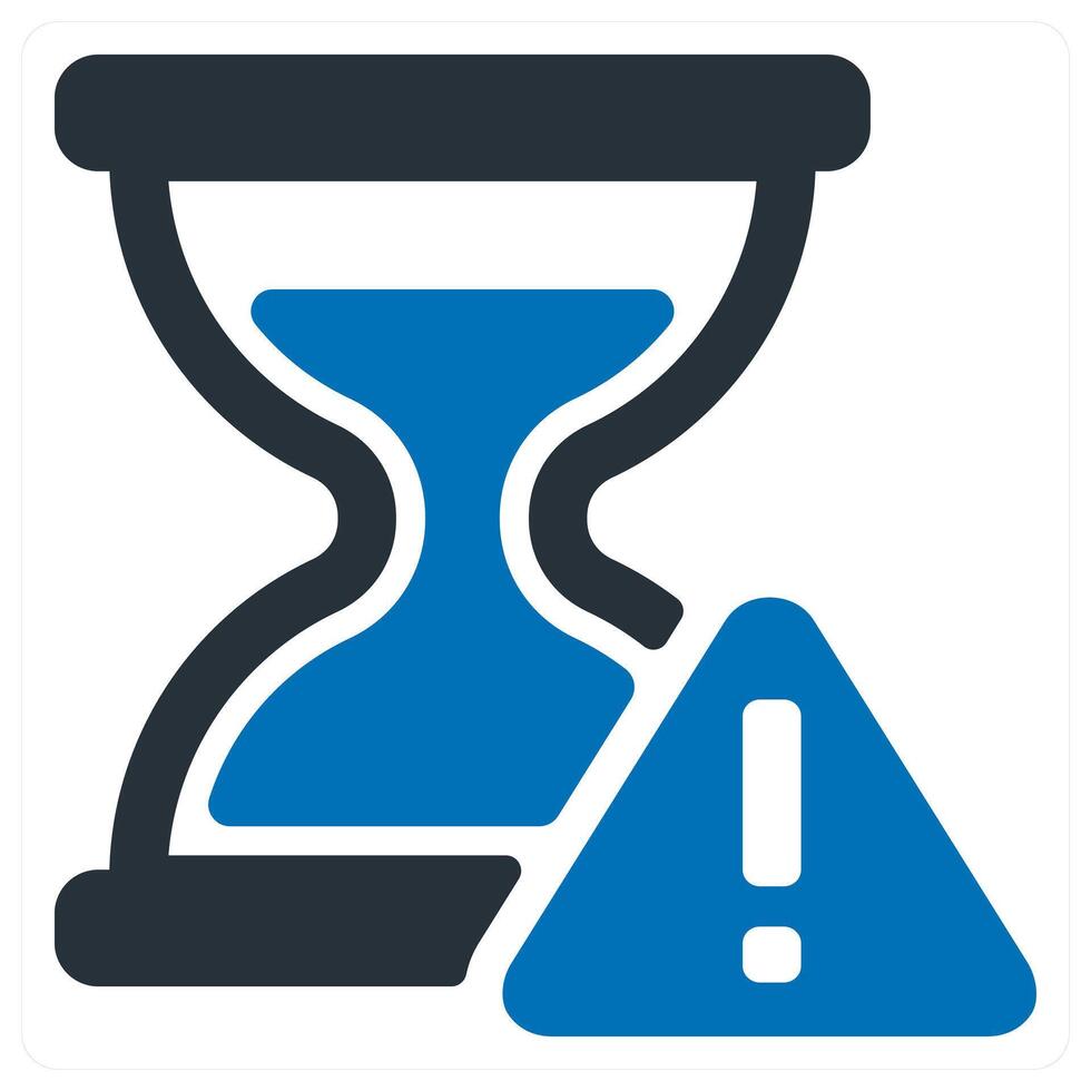 Deadline and urgency icon concept vector