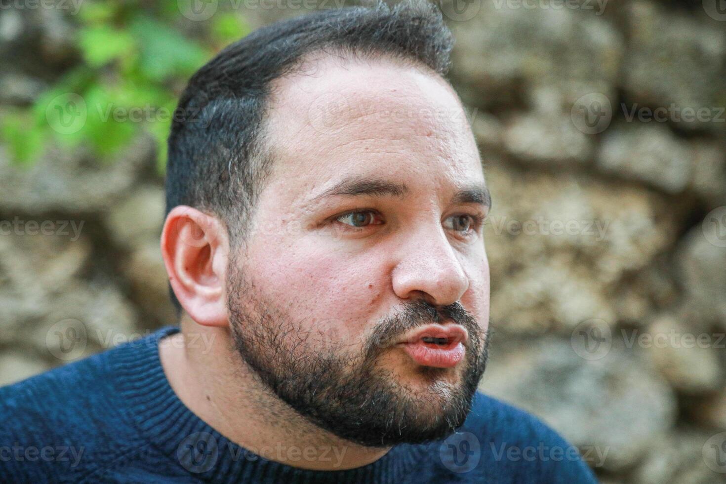 Positive Man During A Talk photo