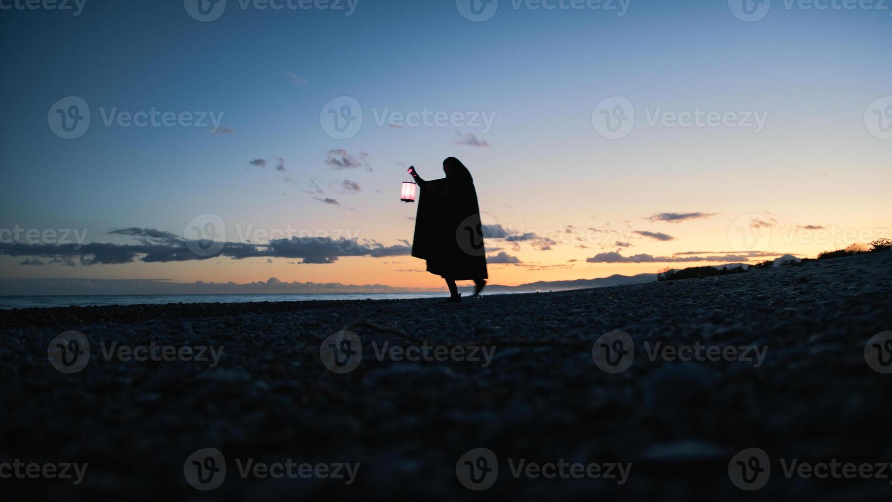 Shadows and Waves Envelop the Seeker Path photo