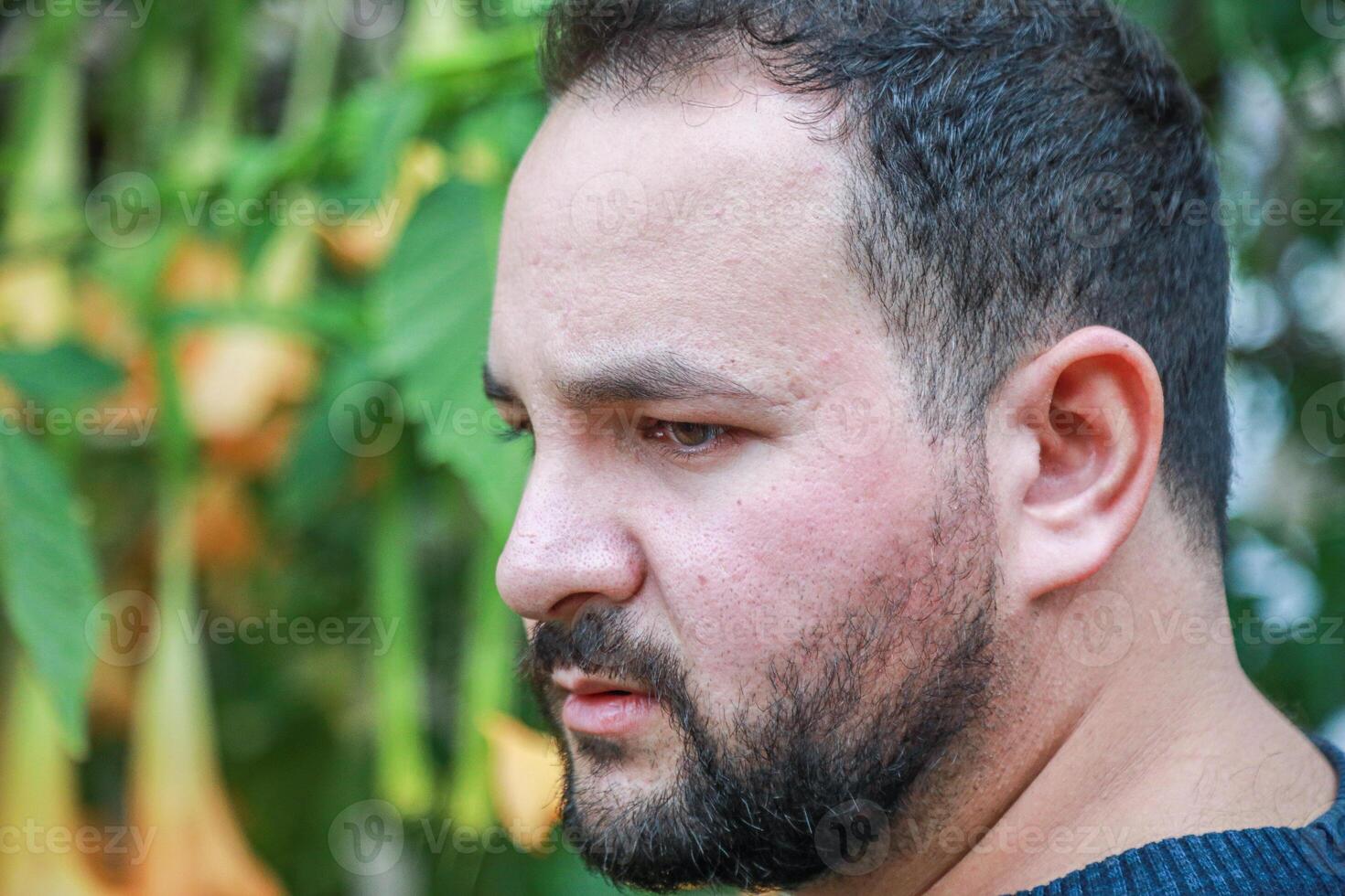 Concerned Man In The Nature photo