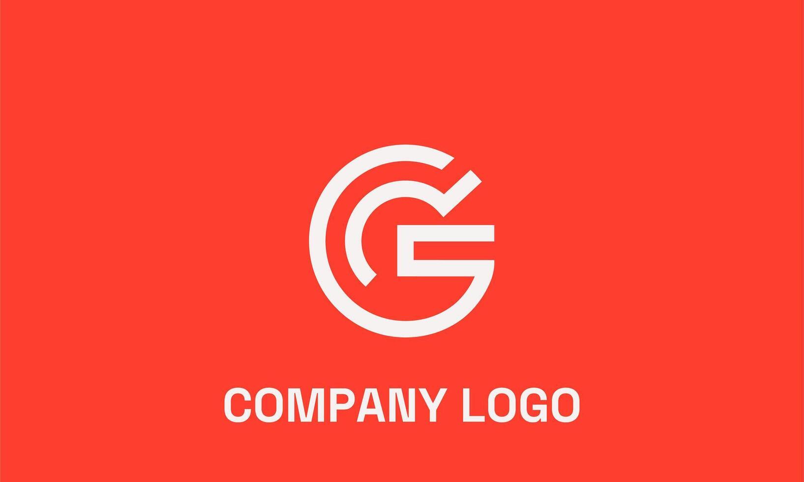 Modern Abstract Logo with Dynamic Lines vector