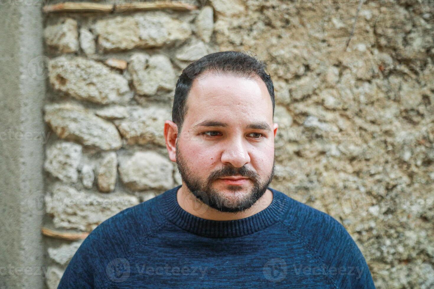 Shy Man Feeling Sad Outdoor photo