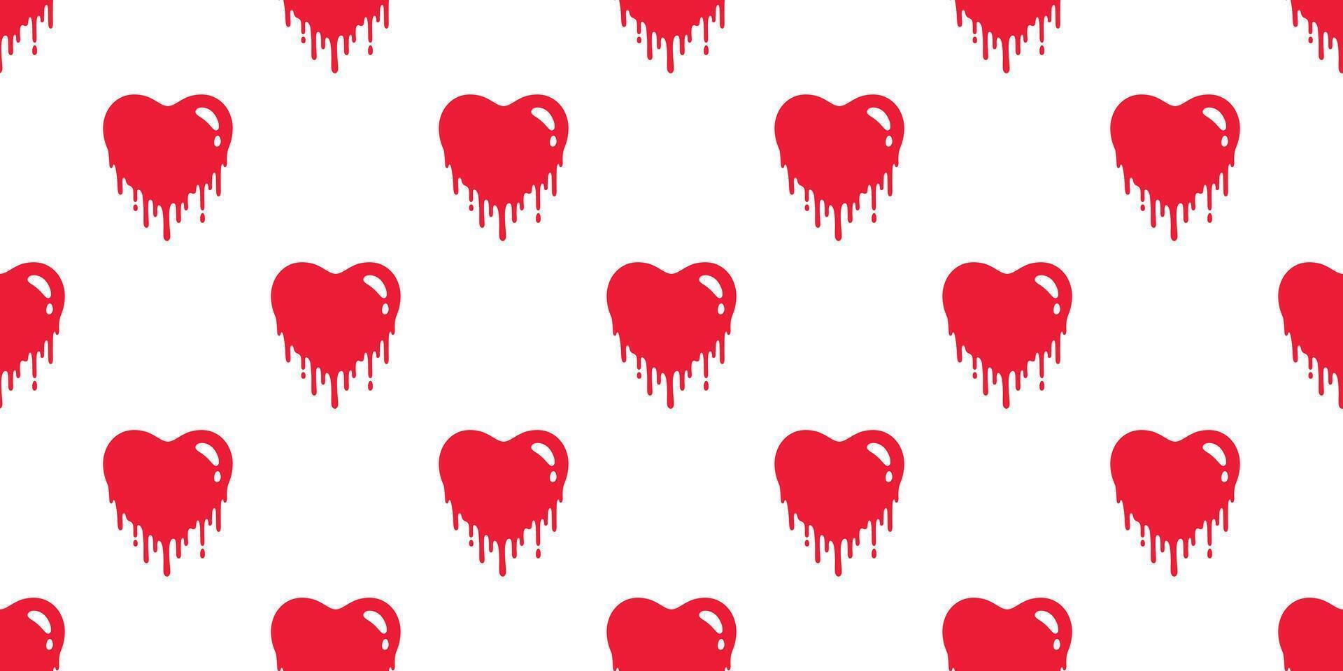 heart seamless pattern valentine color Sagging Flowing splash graffiti tile background gift wrapping paper repeat wallpaper cartoon doodle red illustration design isolated vector
