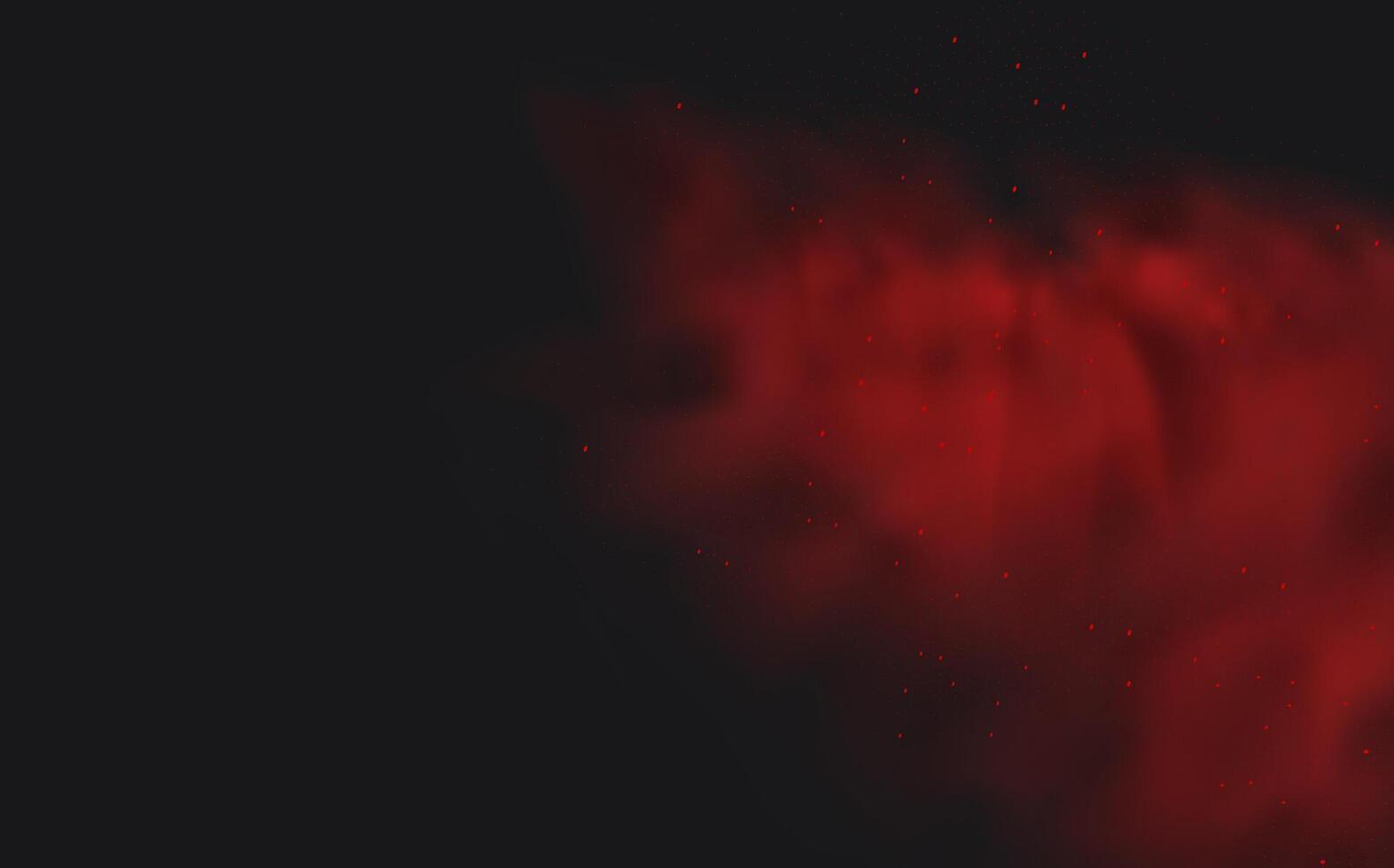 Explosion of spices or red smoke. vector