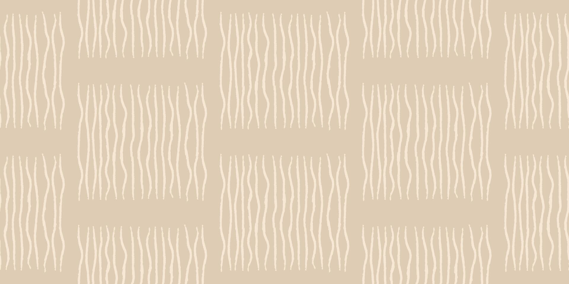 Abstract Beige Wave Texture Pattern. Abstract beige wavy line pattern on a neutral background. Seamless geometric design for wallpaper, textile, and wrapping paper. vector
