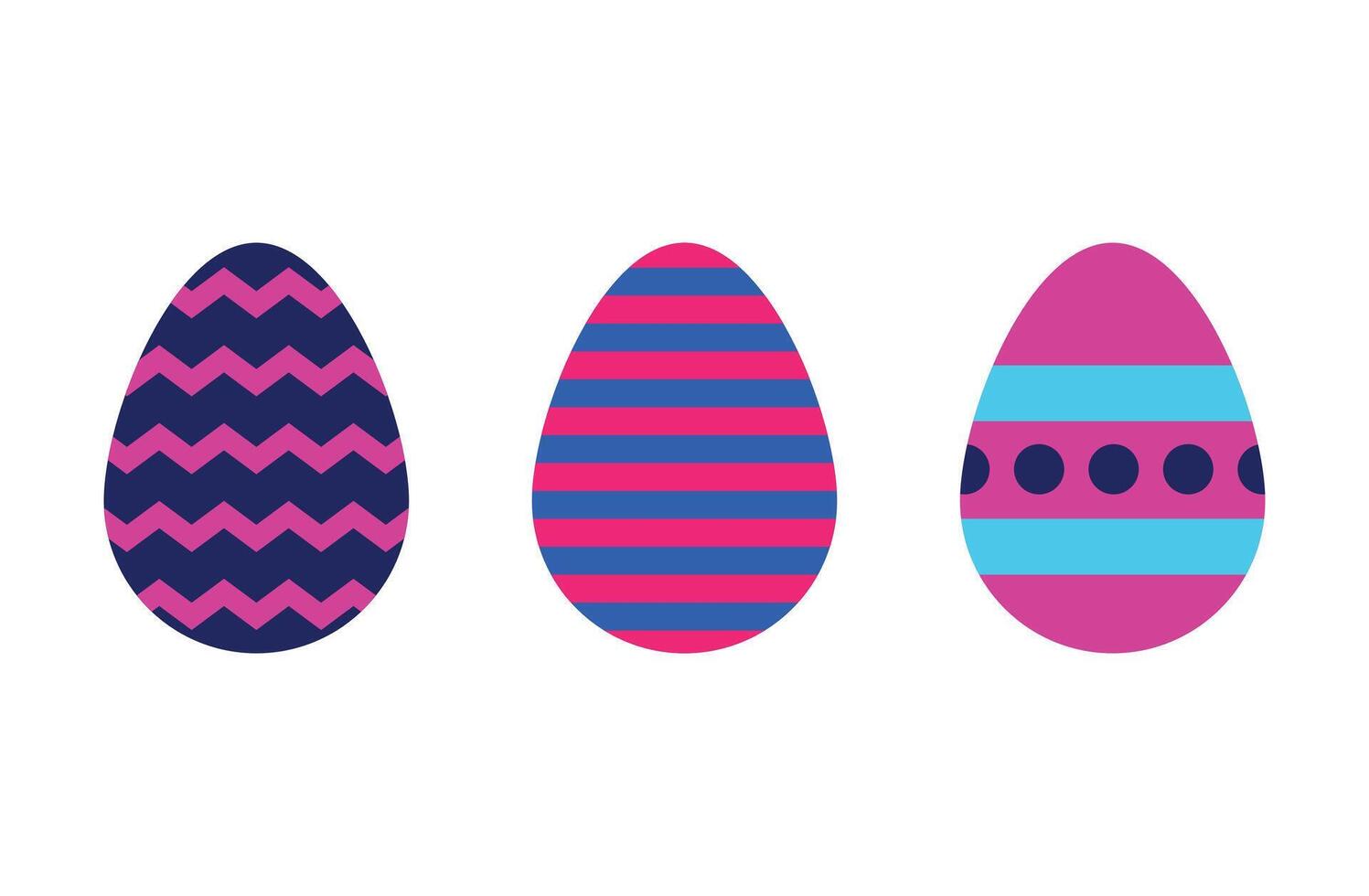 Icon easter egg with cyber color palette and blank background vector