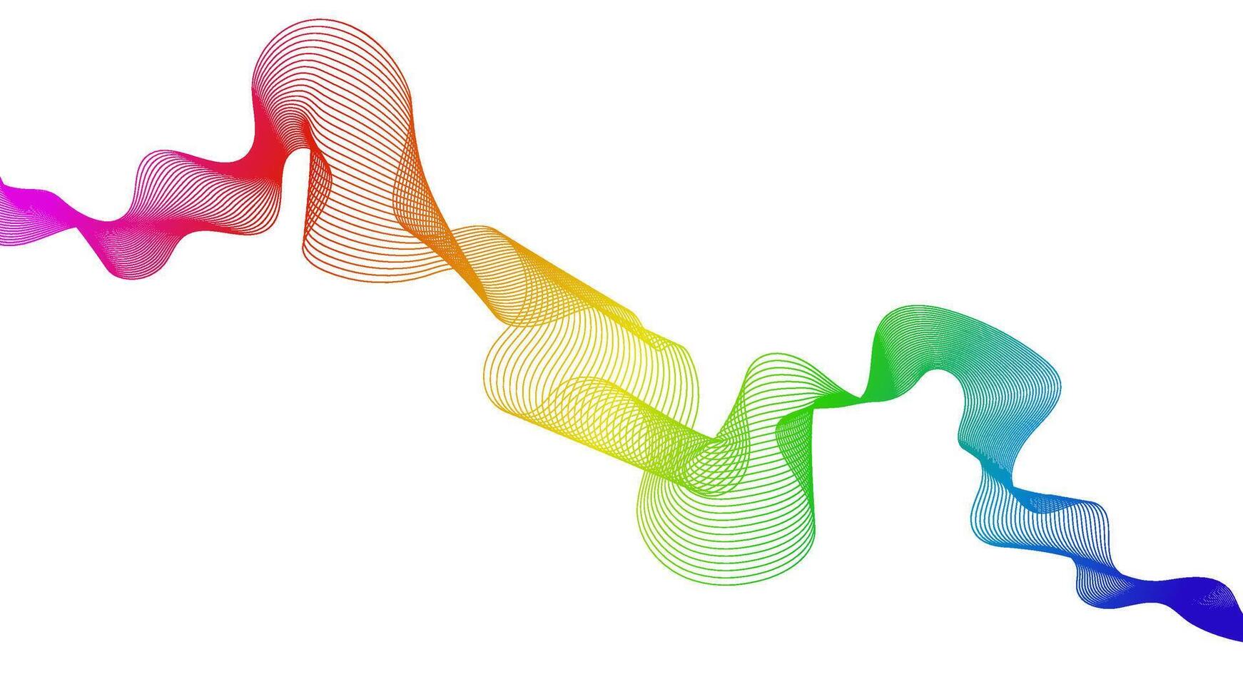 Abstract backdrop with wave gradient lines vector