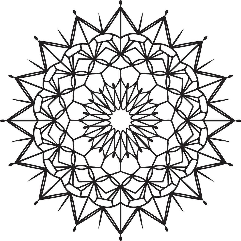 Decorative Floral Mandala Design vector