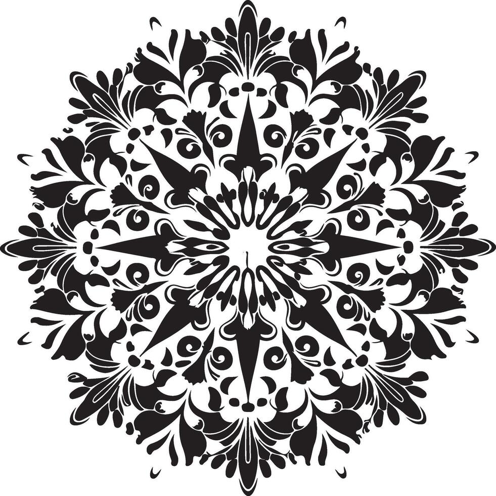 Detailed Abstract Mandala Pattern vector