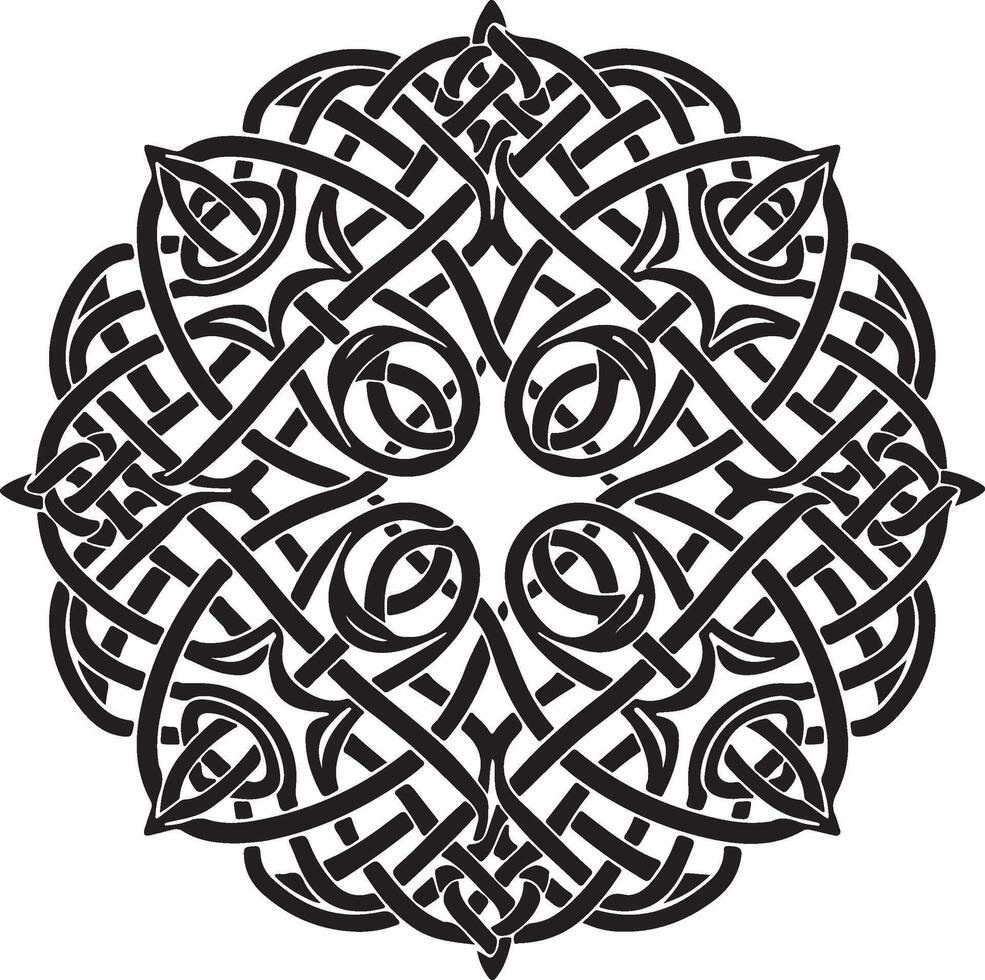 Intricate Geometric Mandala vector