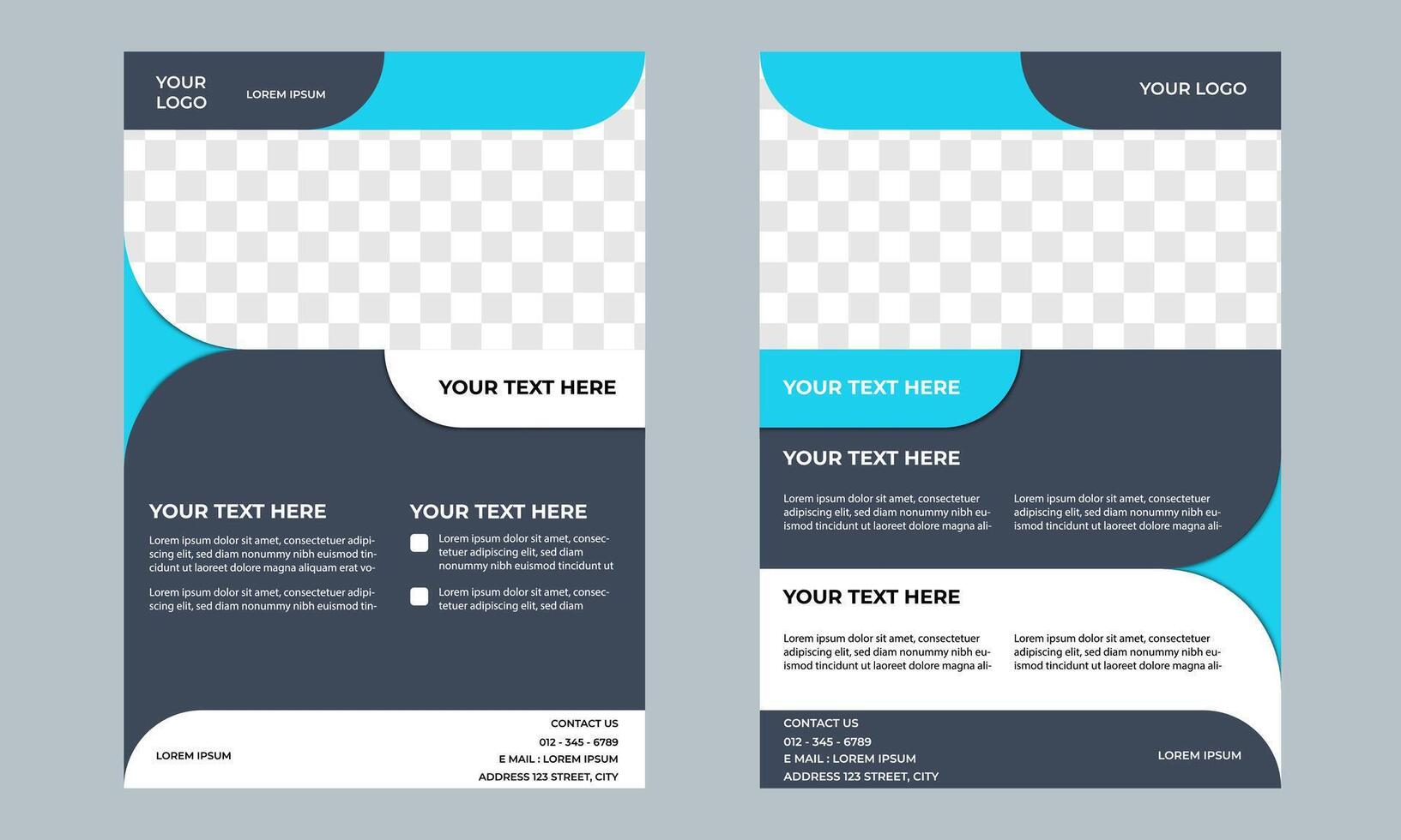 Creative business flyer template. corporate promotion. A4 size design vector