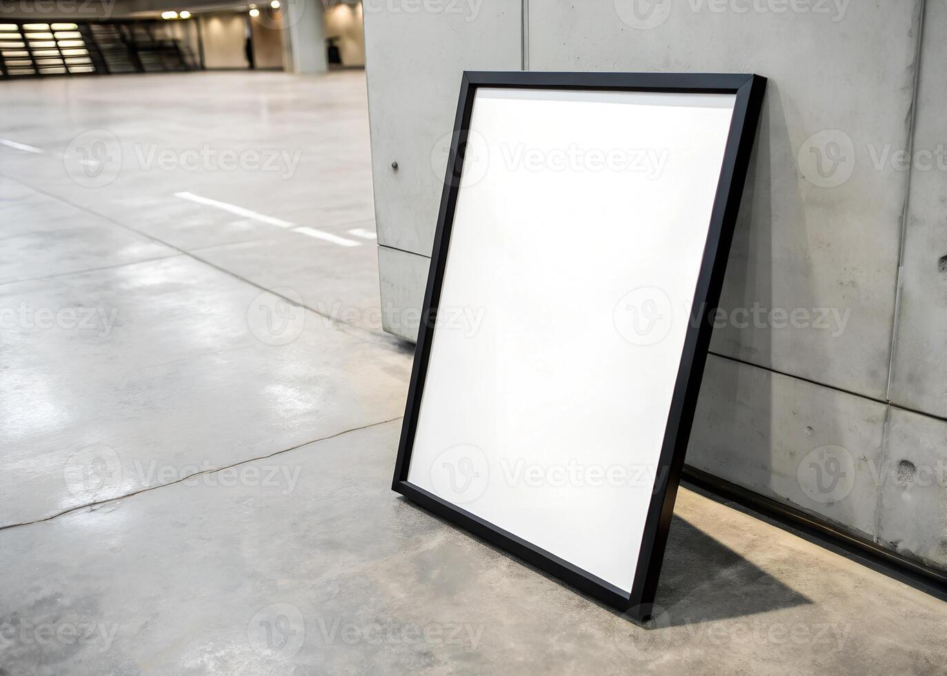 Picture Frame mockup isolated on white background photo