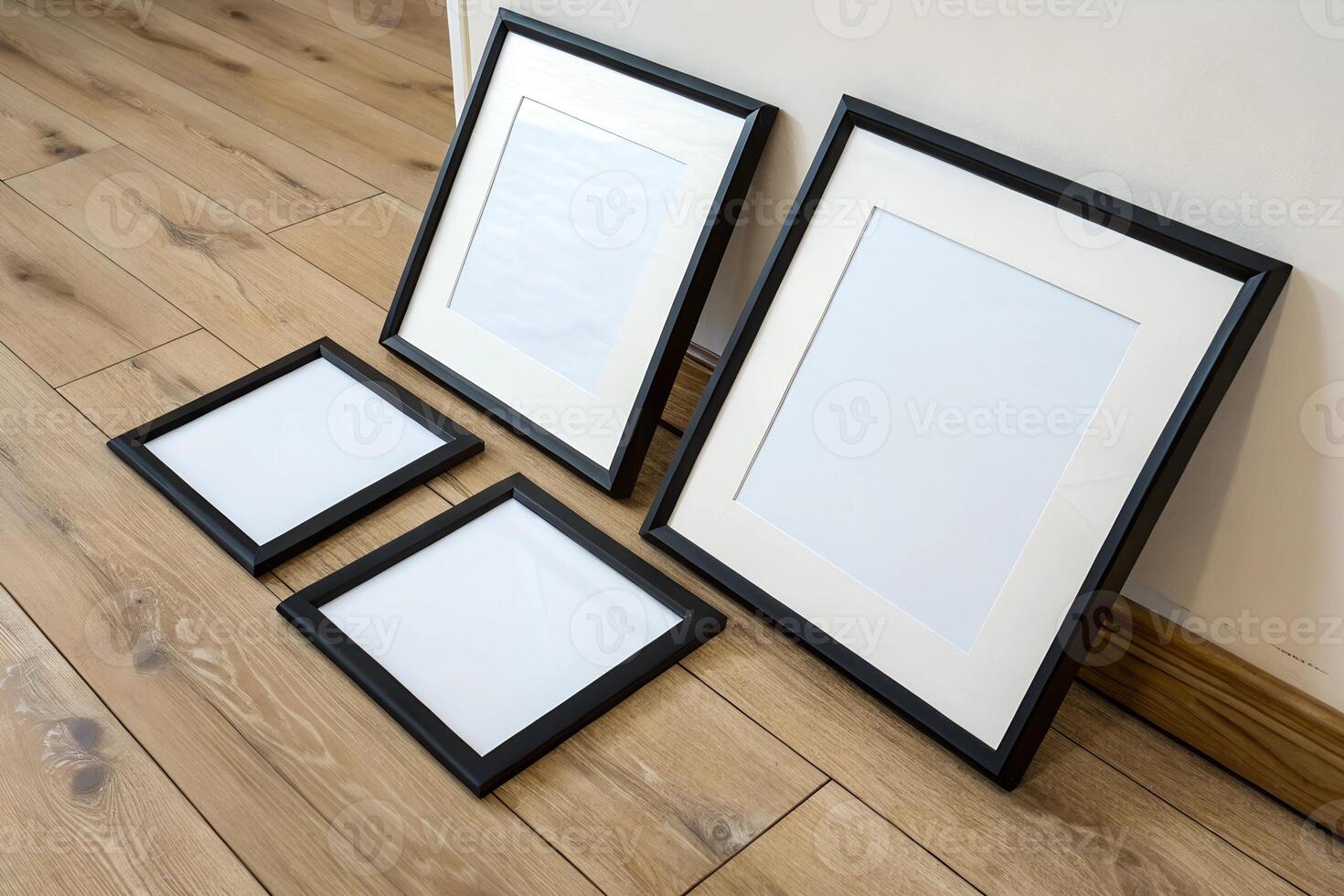 Picture Frame mockup isolated on white background photo