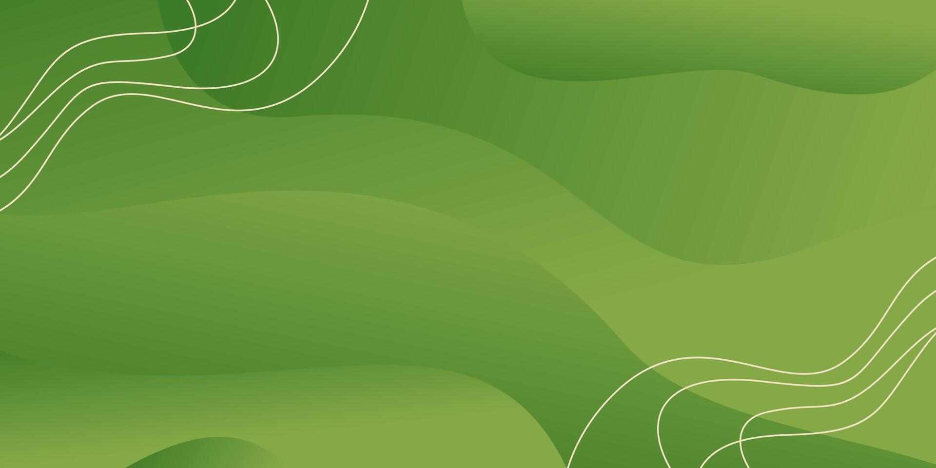 green gradient abstract background with wave pattern. for your design template vector