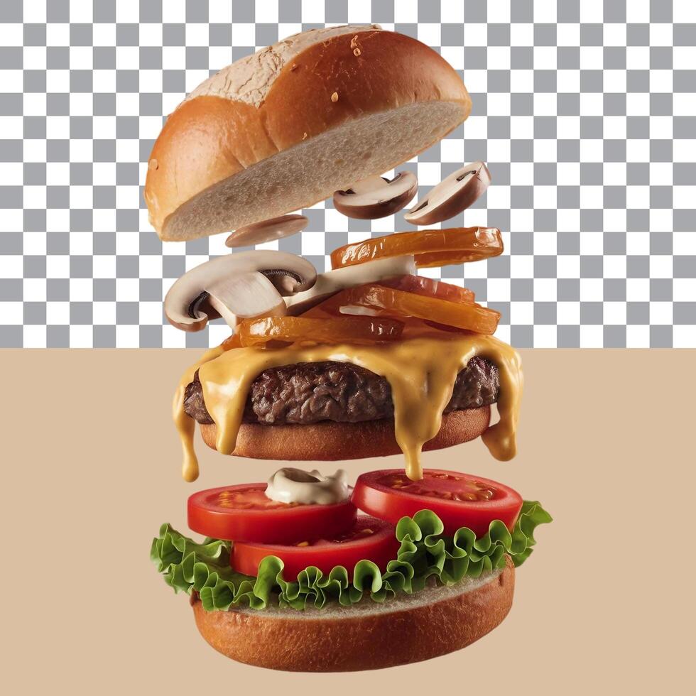 Mushroom Swiss Burger photo