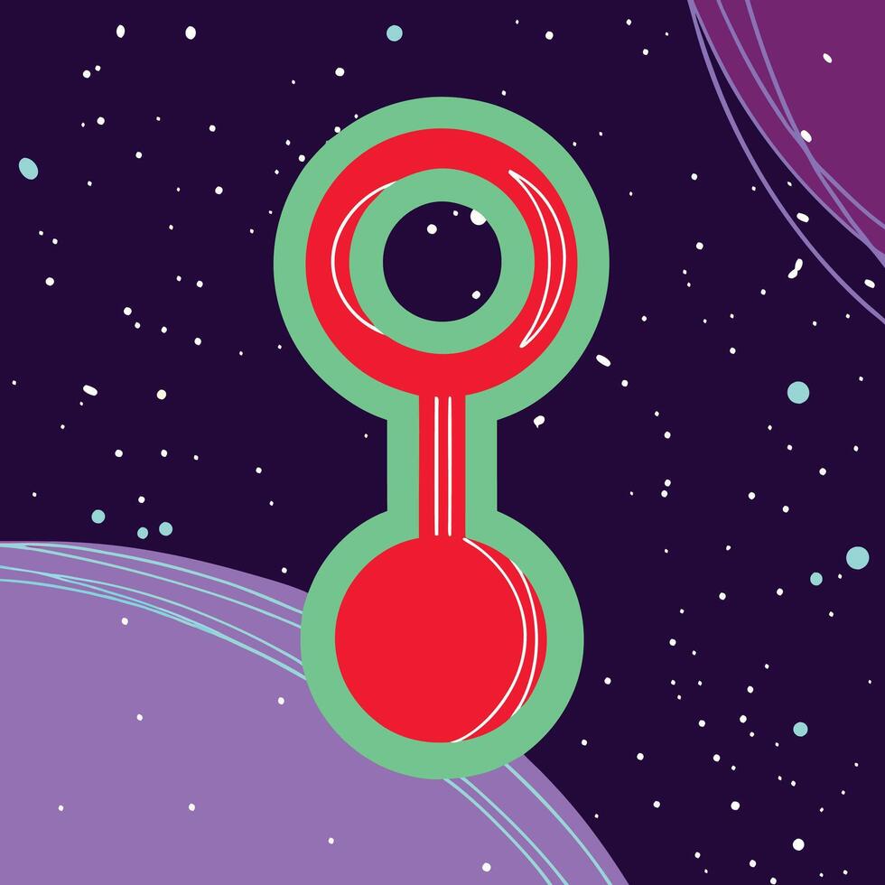 Cosmic Orb Abstract Space Art vector