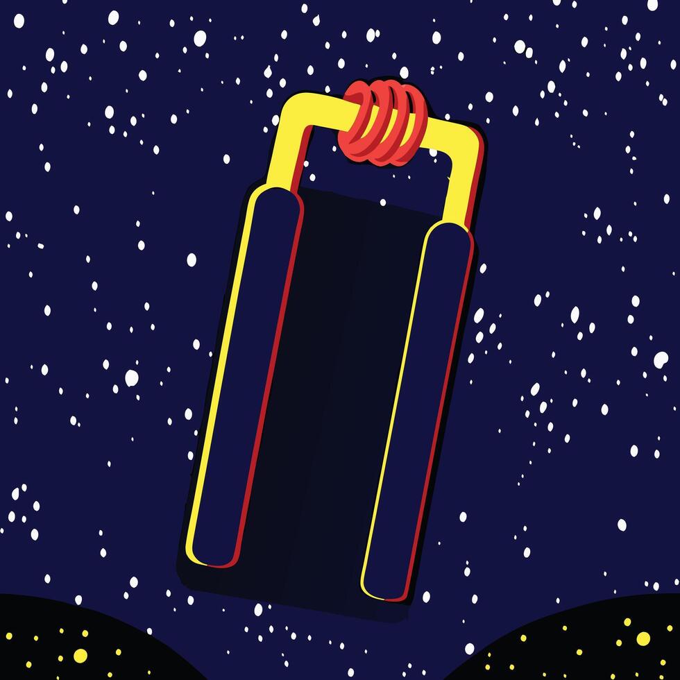 Cosmic Hand Gripper Strength Training in Space vector