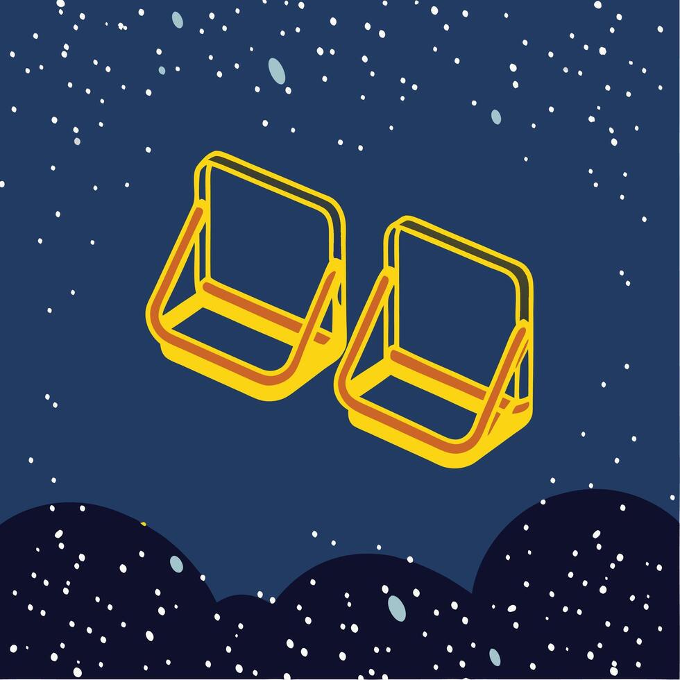 Spacecraft in Orbit A Futuristic Illustration vector