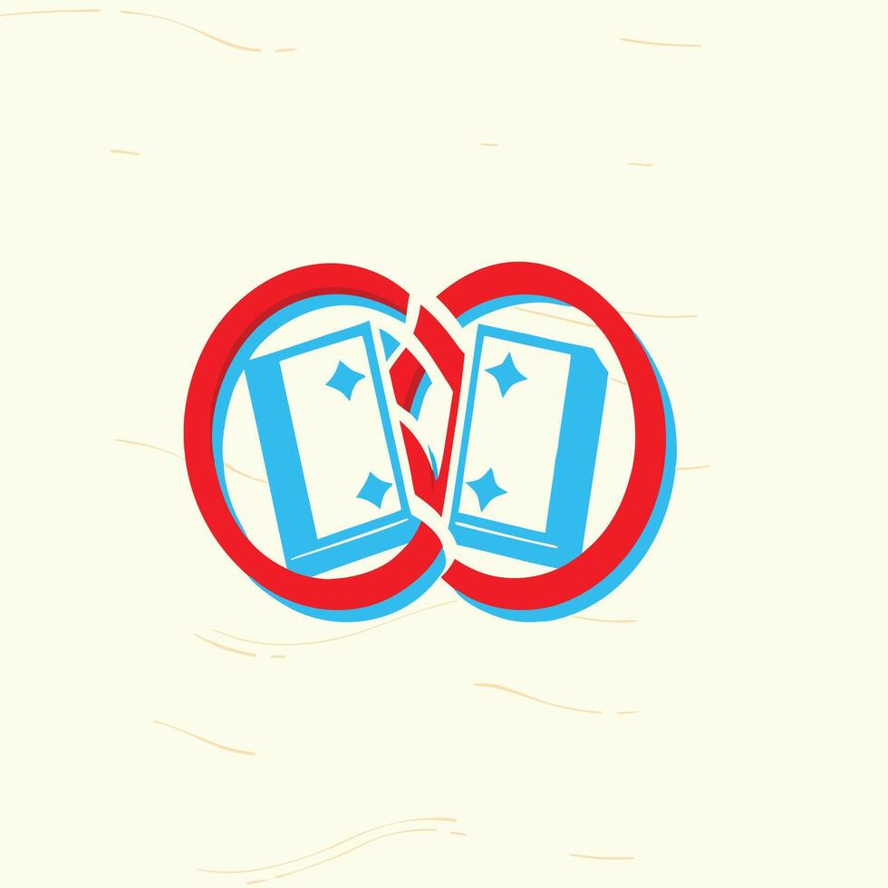Intertwined Playing Cards Abstract Design vector