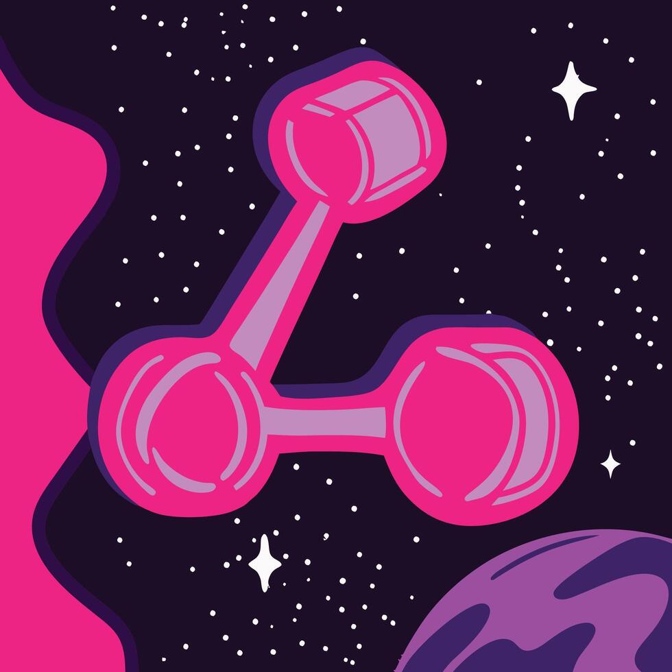 Cosmic Connection A Galactic Design vector