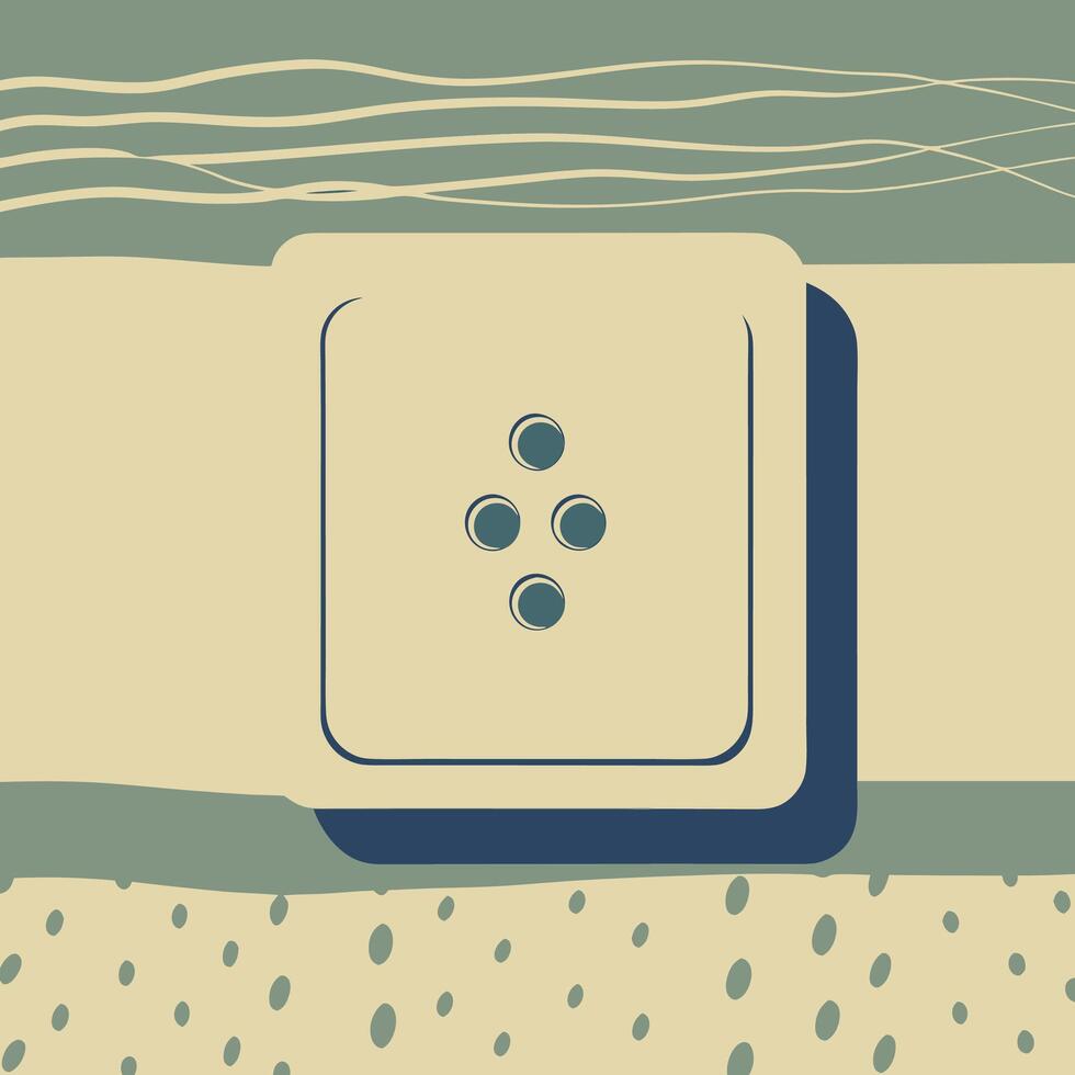 Abstract Four Dot Square Design Element vector