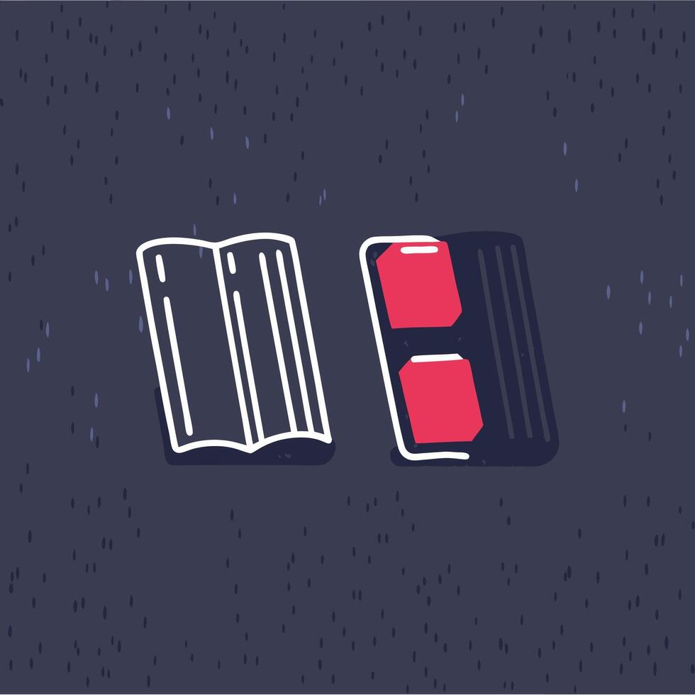 Digital vs. Physical Media A Comparison vector
