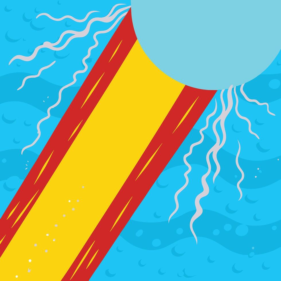 Summer Fun Water Slide Design vector