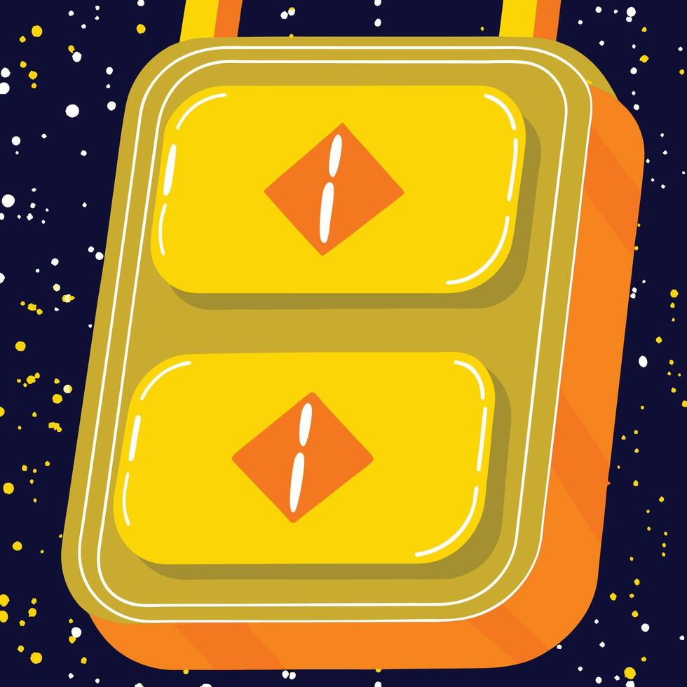 Abstract Yellow and Orange Geometric Design vector