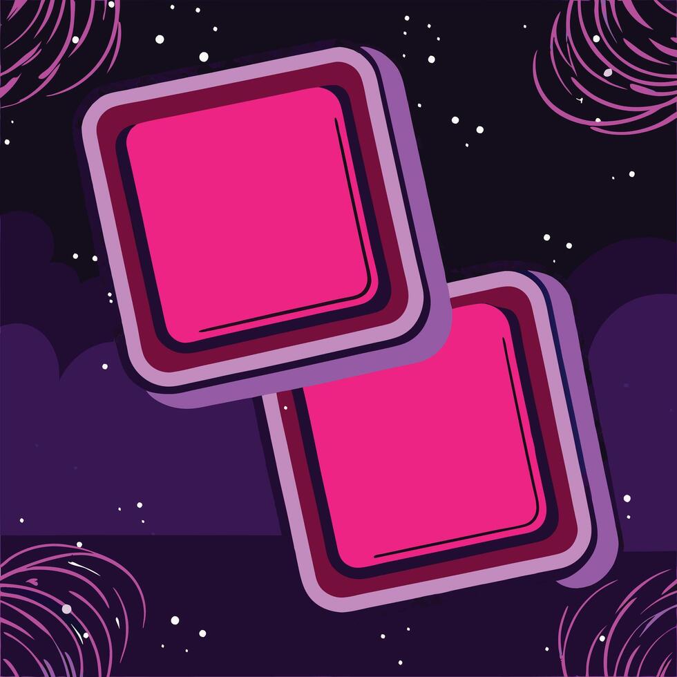 Abstract Pink and Purple Geometric Design vector