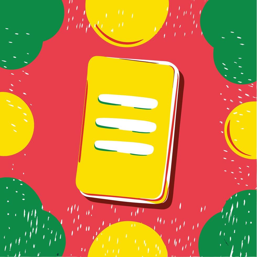 Abstract Colorful Menu Design Graphic vector
