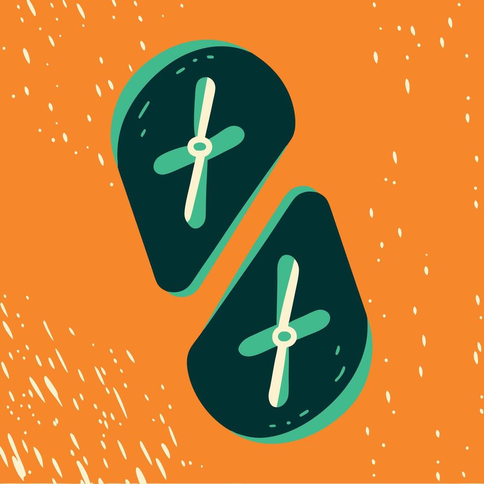 Abstract Shapes with Cross Design Element vector