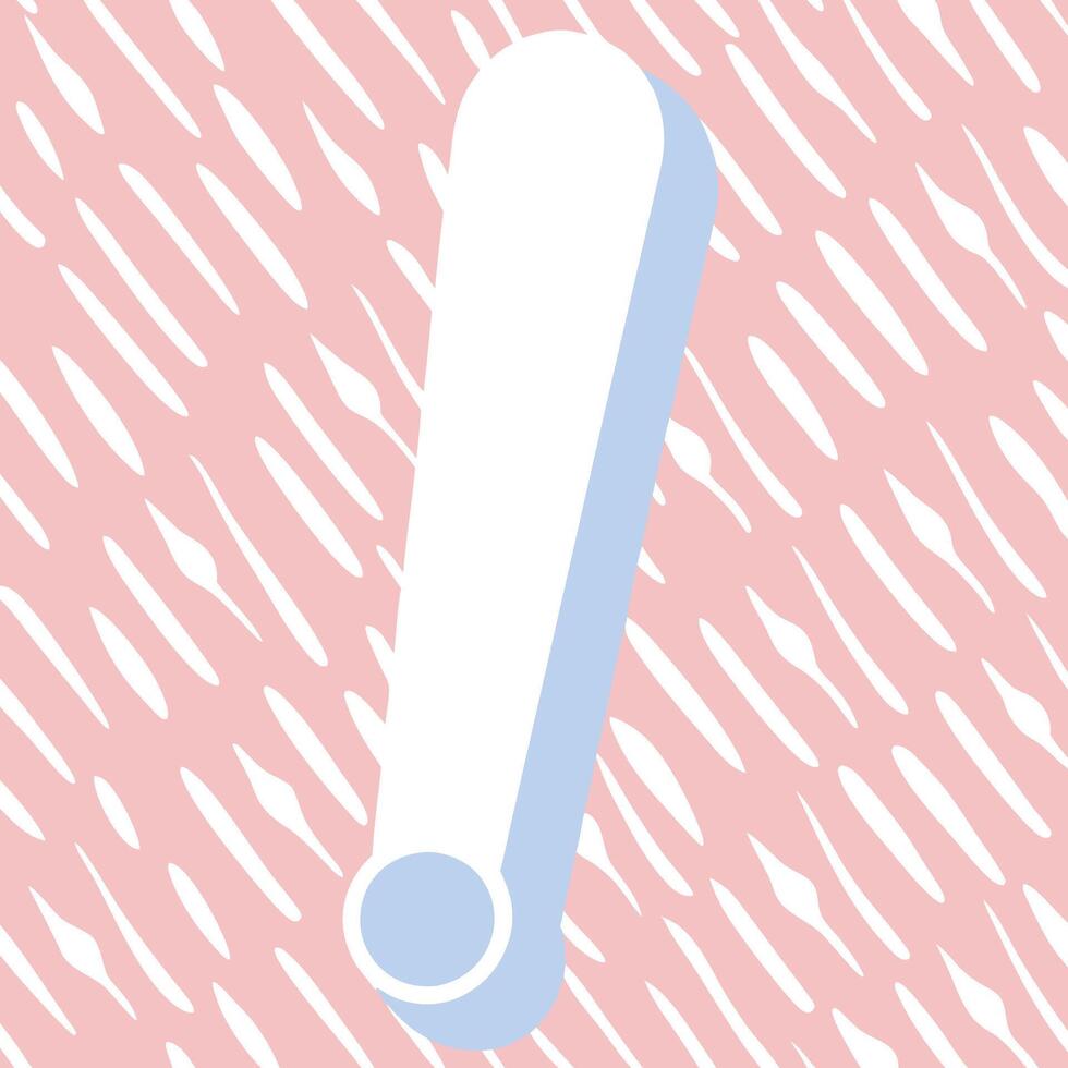 Abstract Pink and Blue Exclamation Mark Design vector