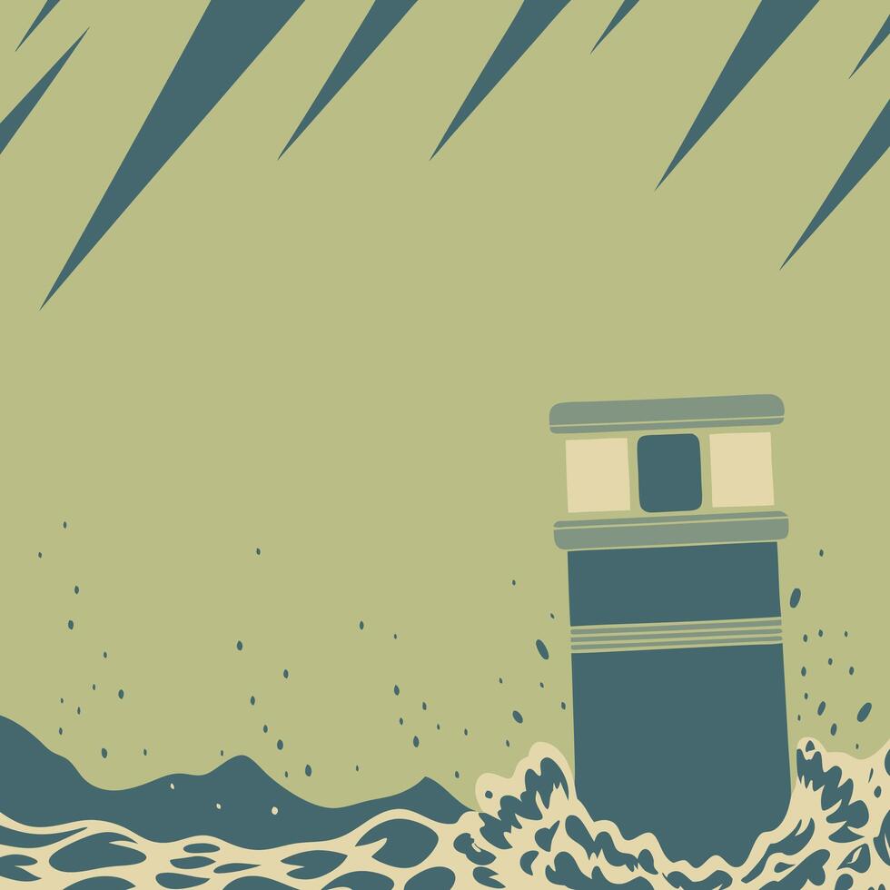 Abstract Structure in Turbulent Waters vector