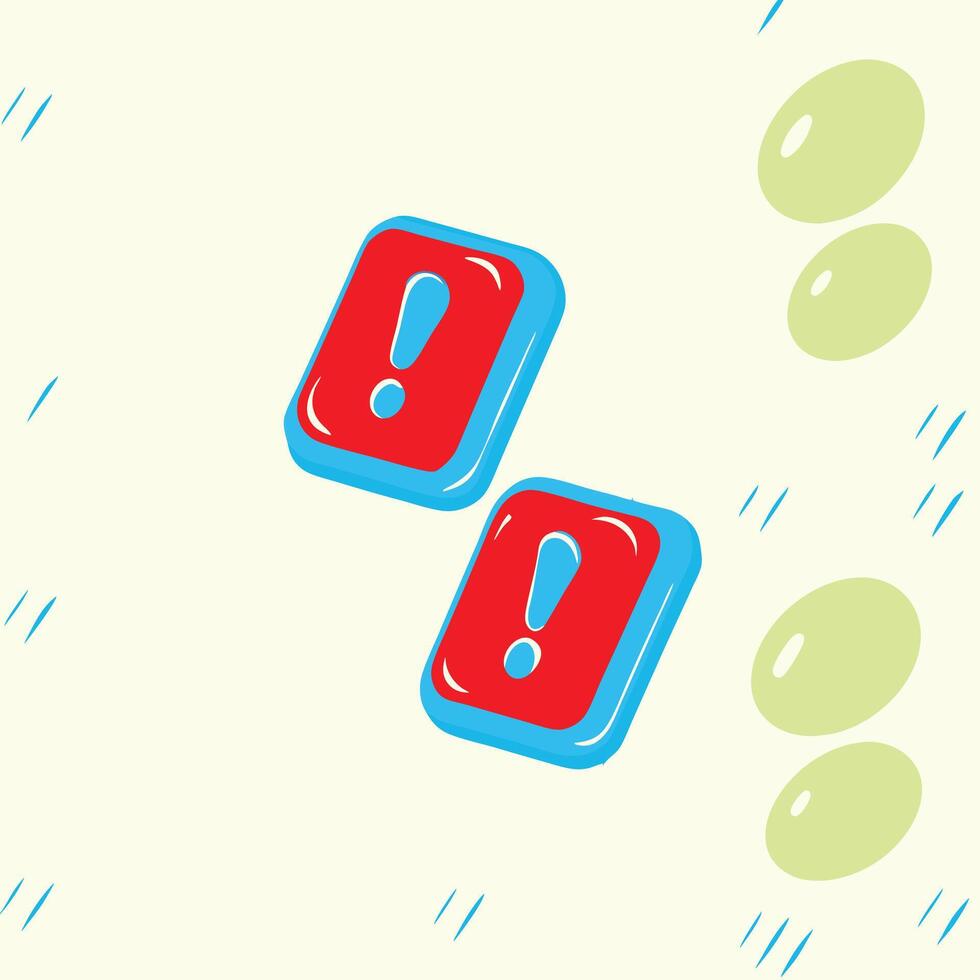 Dual Alert Important Notice Sign vector