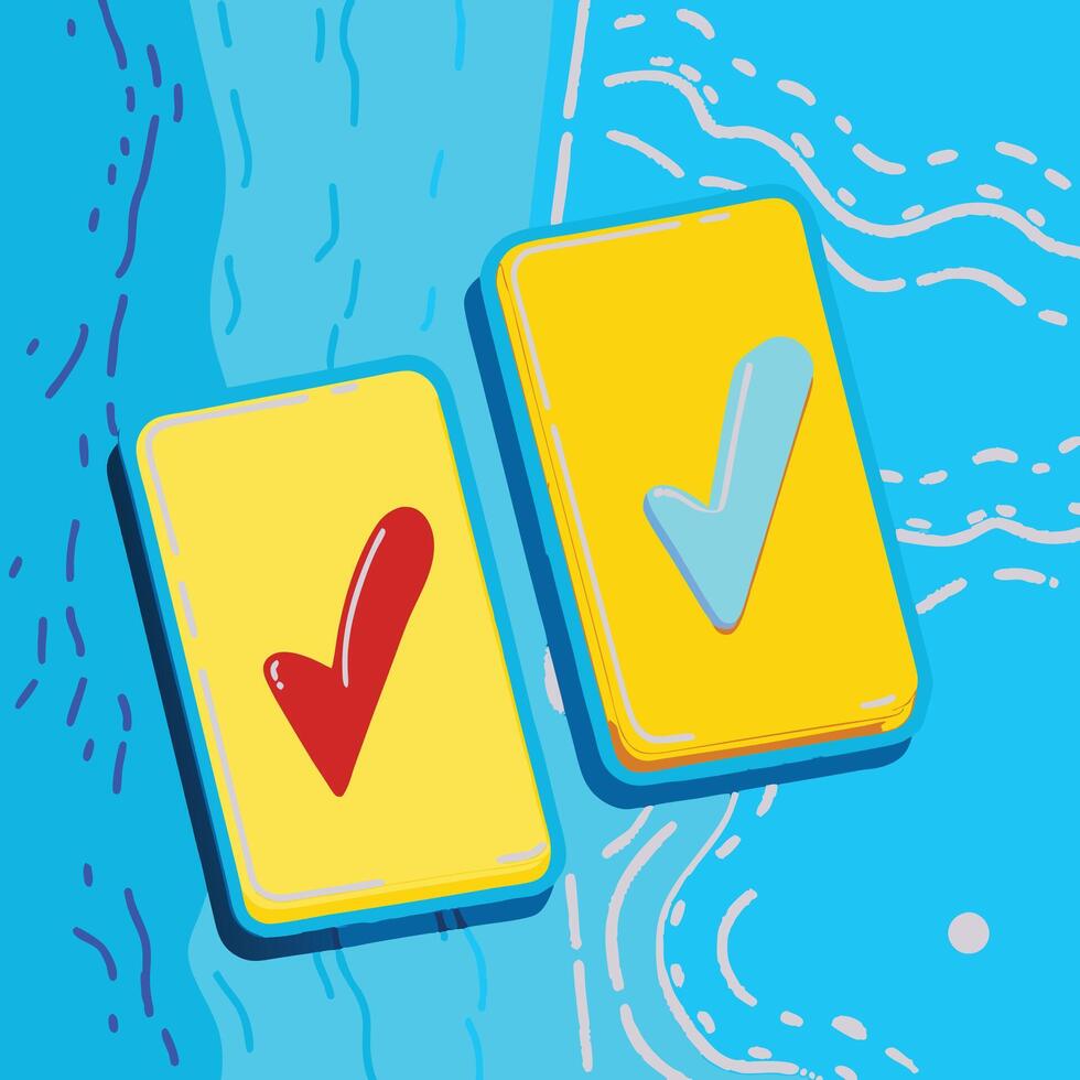 Choices, Decisions, Checkmarks A Visual Guide to Selection vector