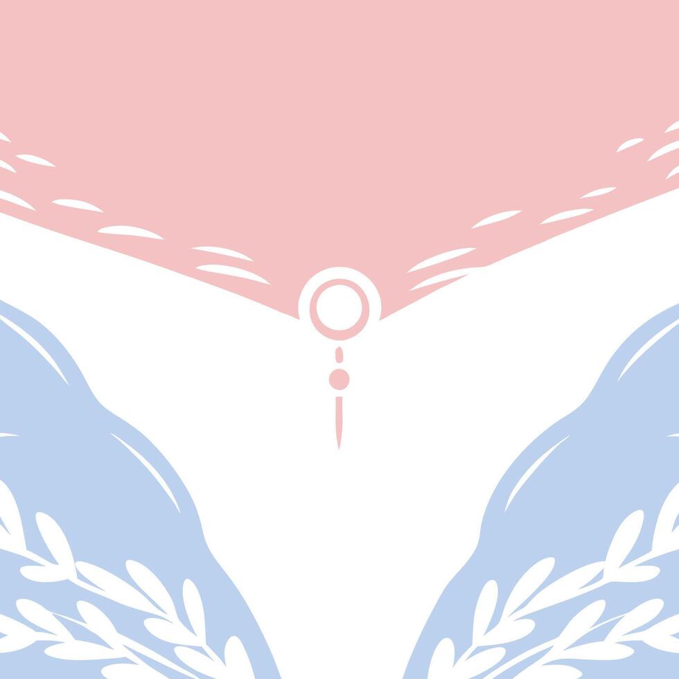 Pastel Floral Design Abstract Background with Botanical Elements vector