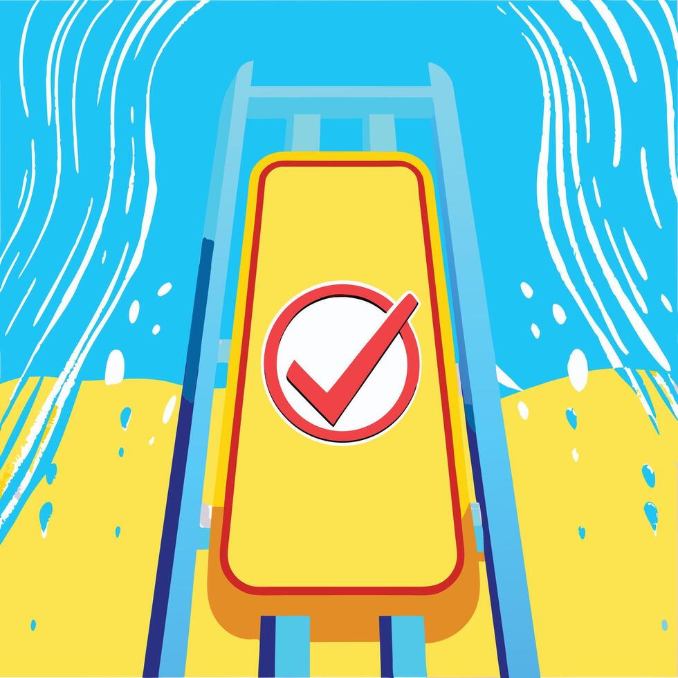 Summer Safety Check Beach Rules Regulations vector