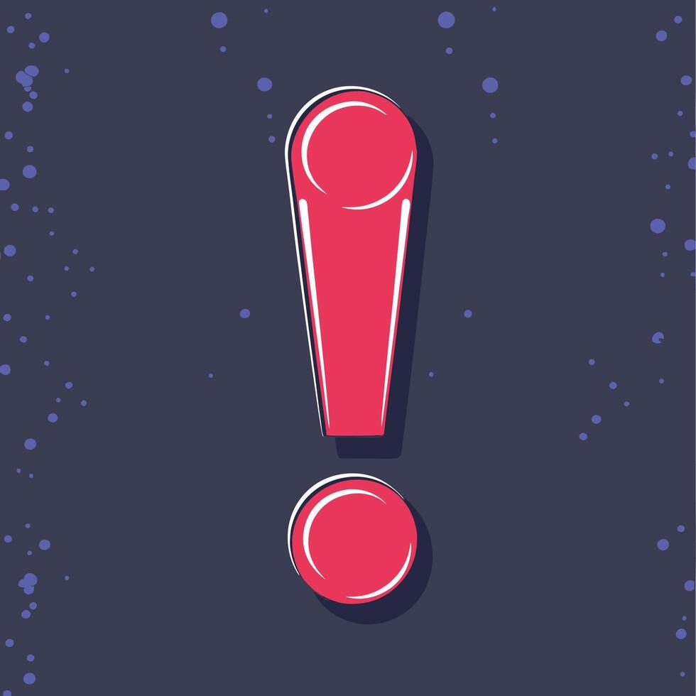 Attention Grabber A Bold Exclamation Point Design vector