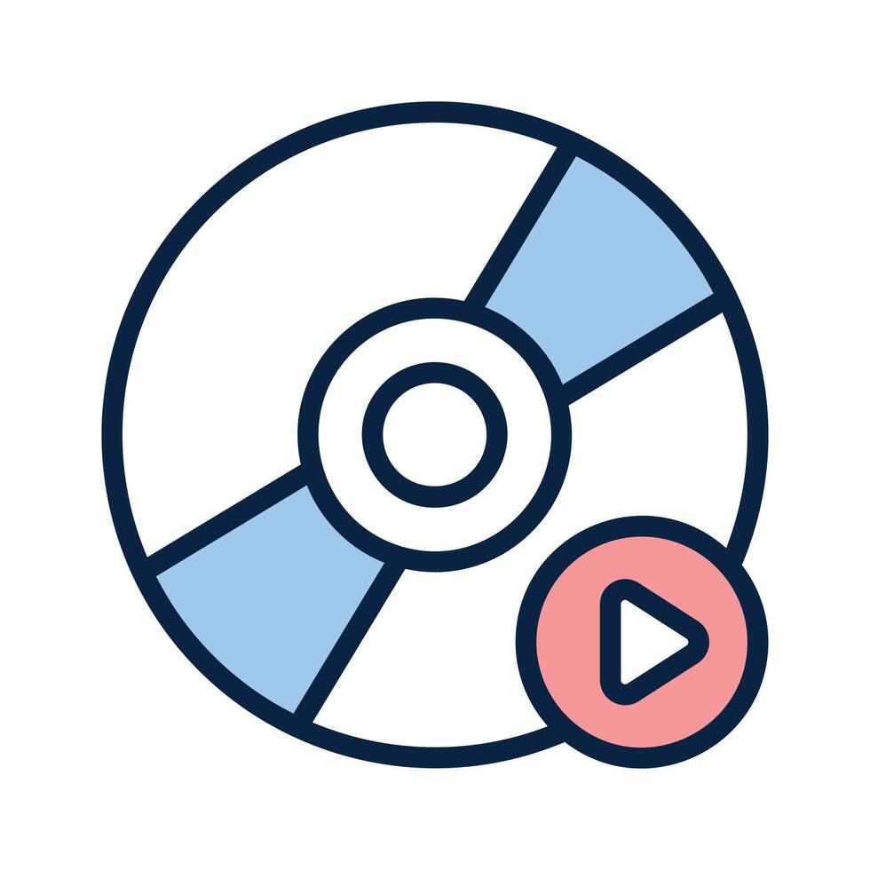 Compact Disc for storing and sharing multimedia content vector